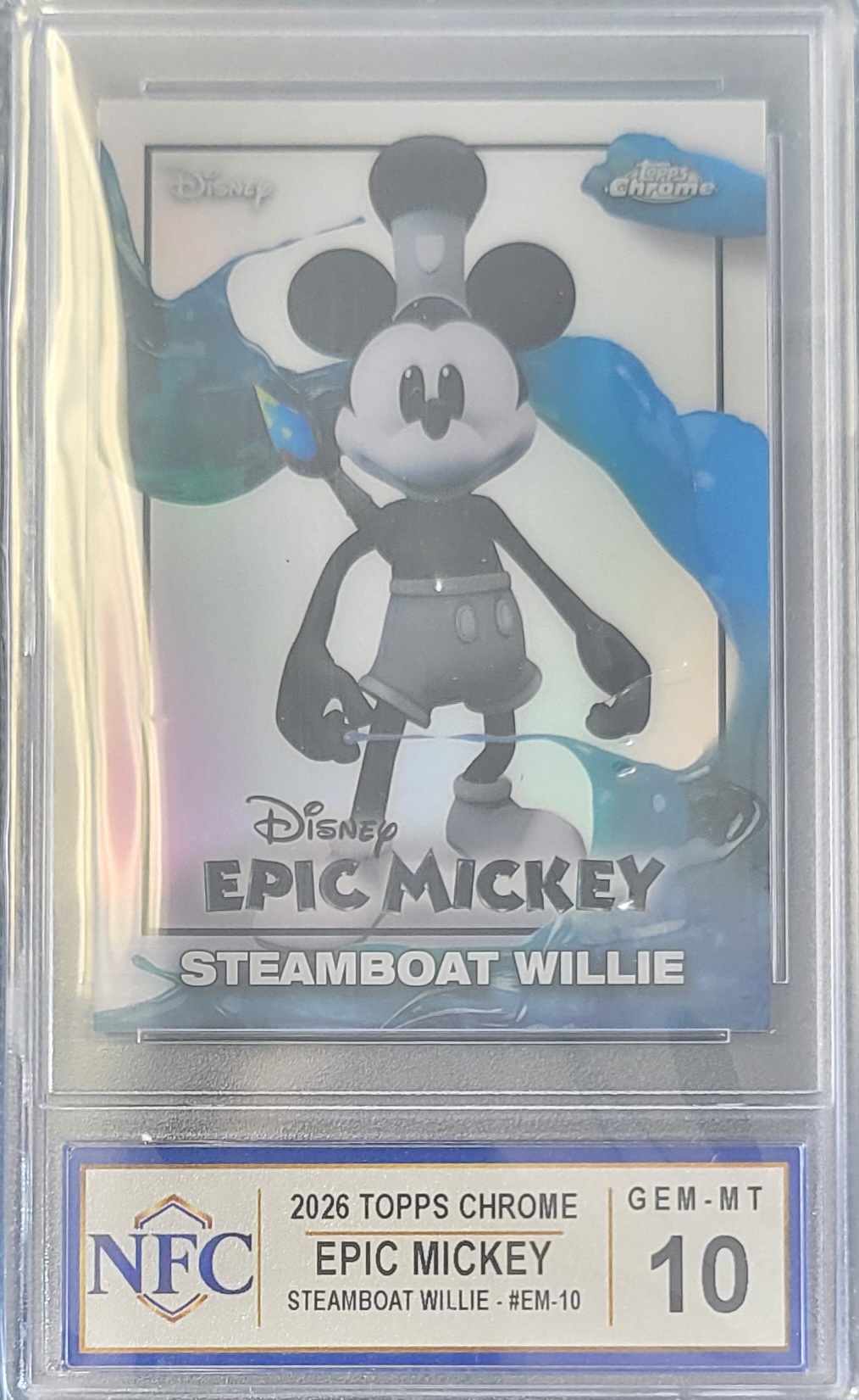 2026 Topps Chrome EPIC MICKEY Graded NFC GEM-MT 10