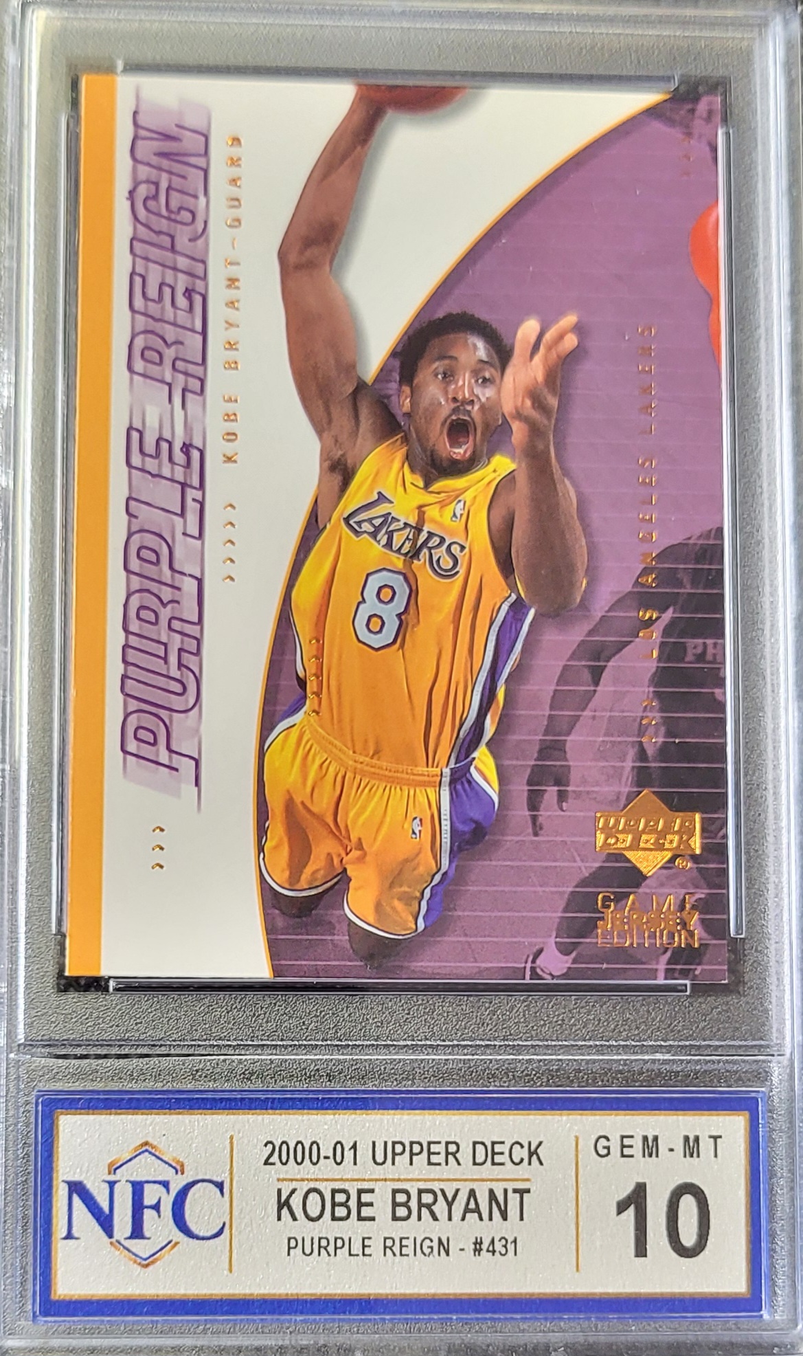 2000 Upper Deck KOBE BRYANT #431 Graded NFC GEM-MT 10