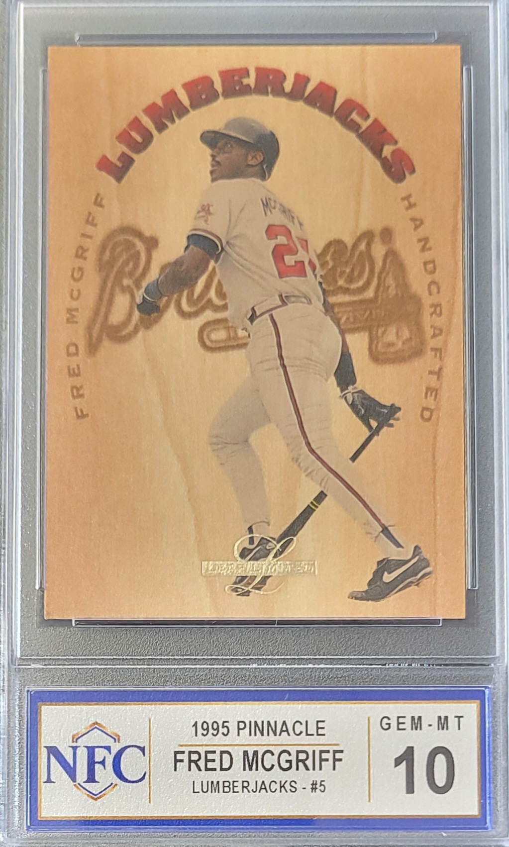 1995 Pinnacle Lumberjacks FRED MCGRIFF #5 Graded NFC GEM-MT 10