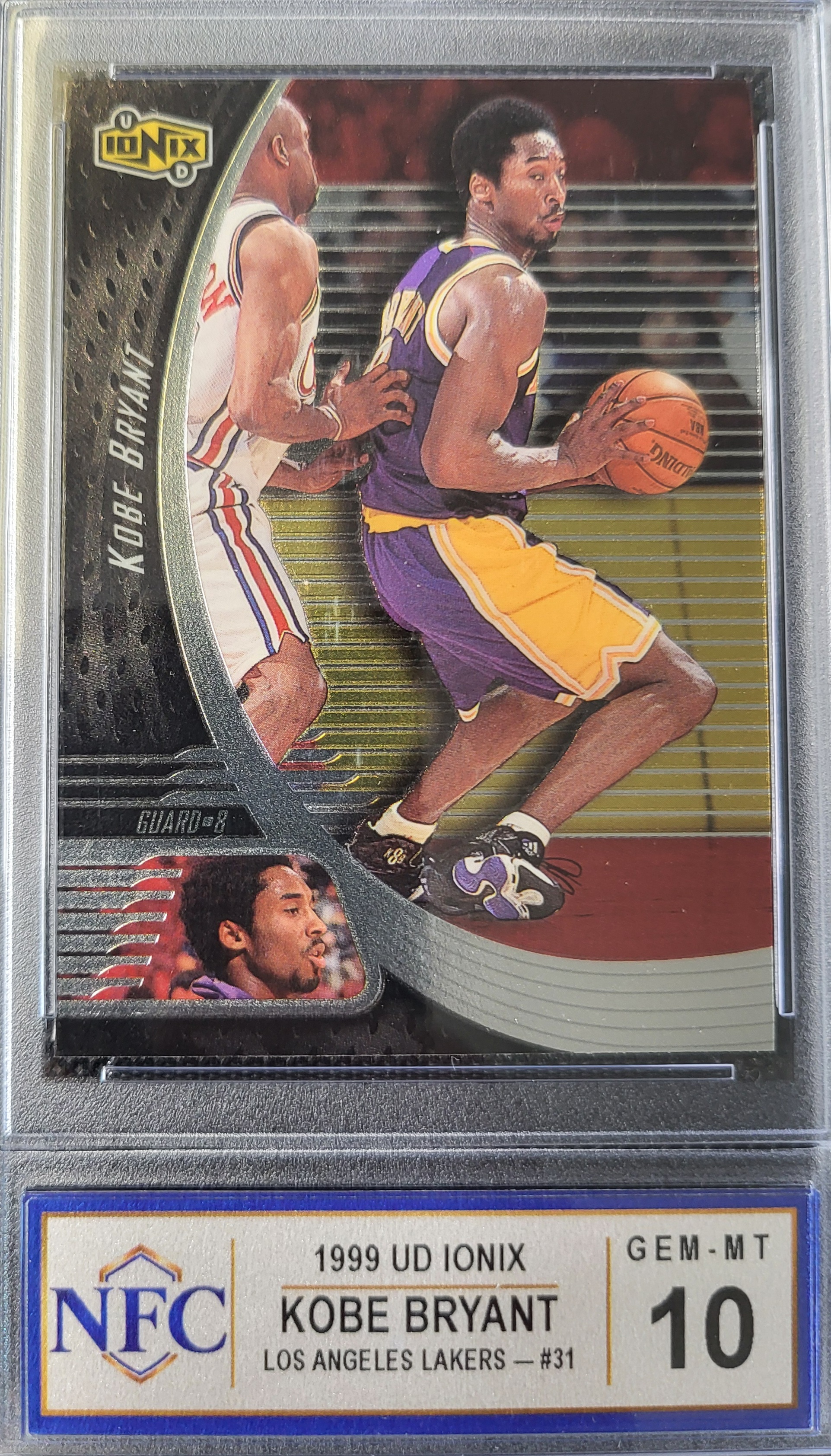 1999 UD Ionix KOBE BRYANT #31 Graded NFC GEM-MT 10