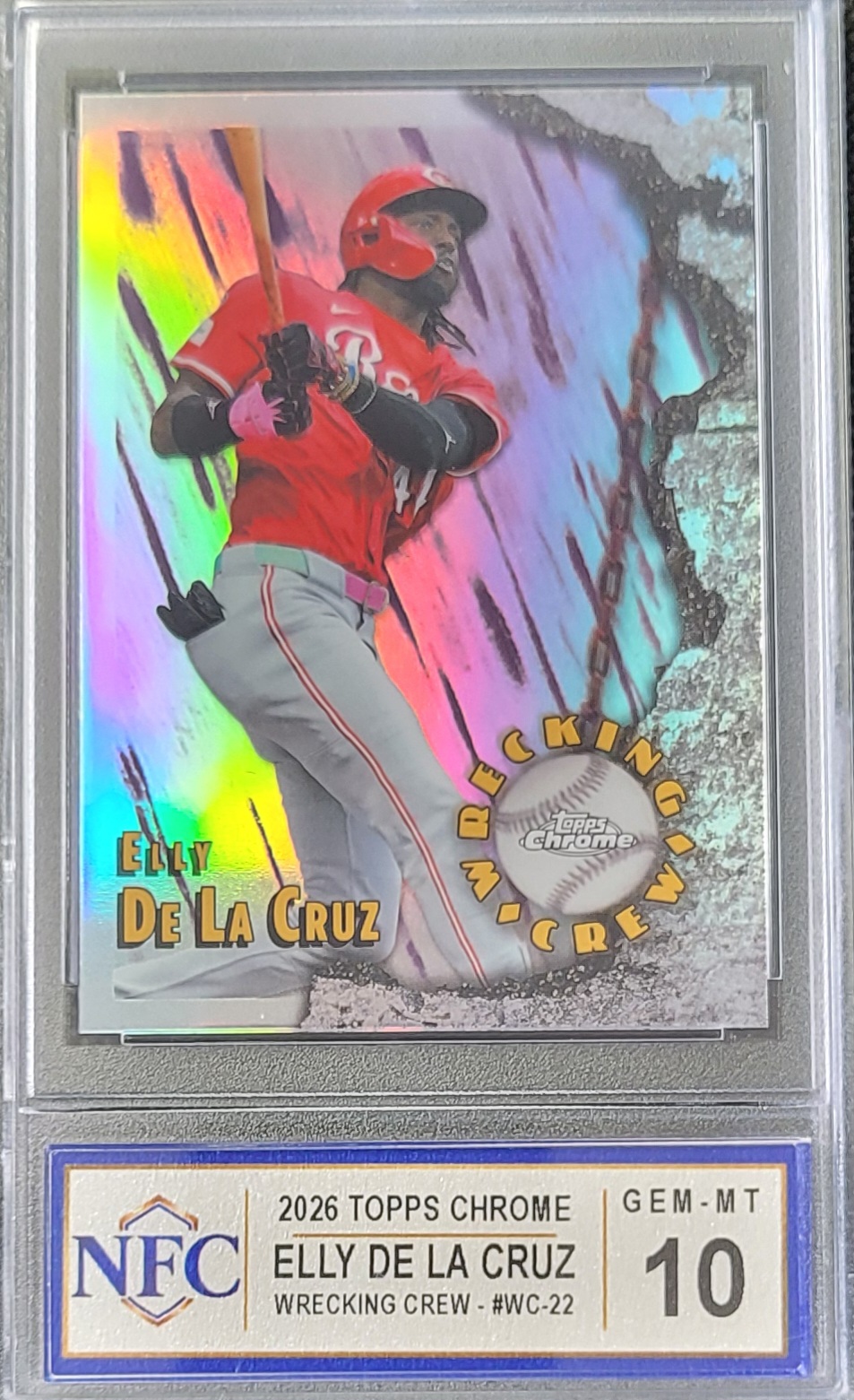 2026 Topps Chrome ELLY DE LA CRUZ Graded NFC GEM-MT 10