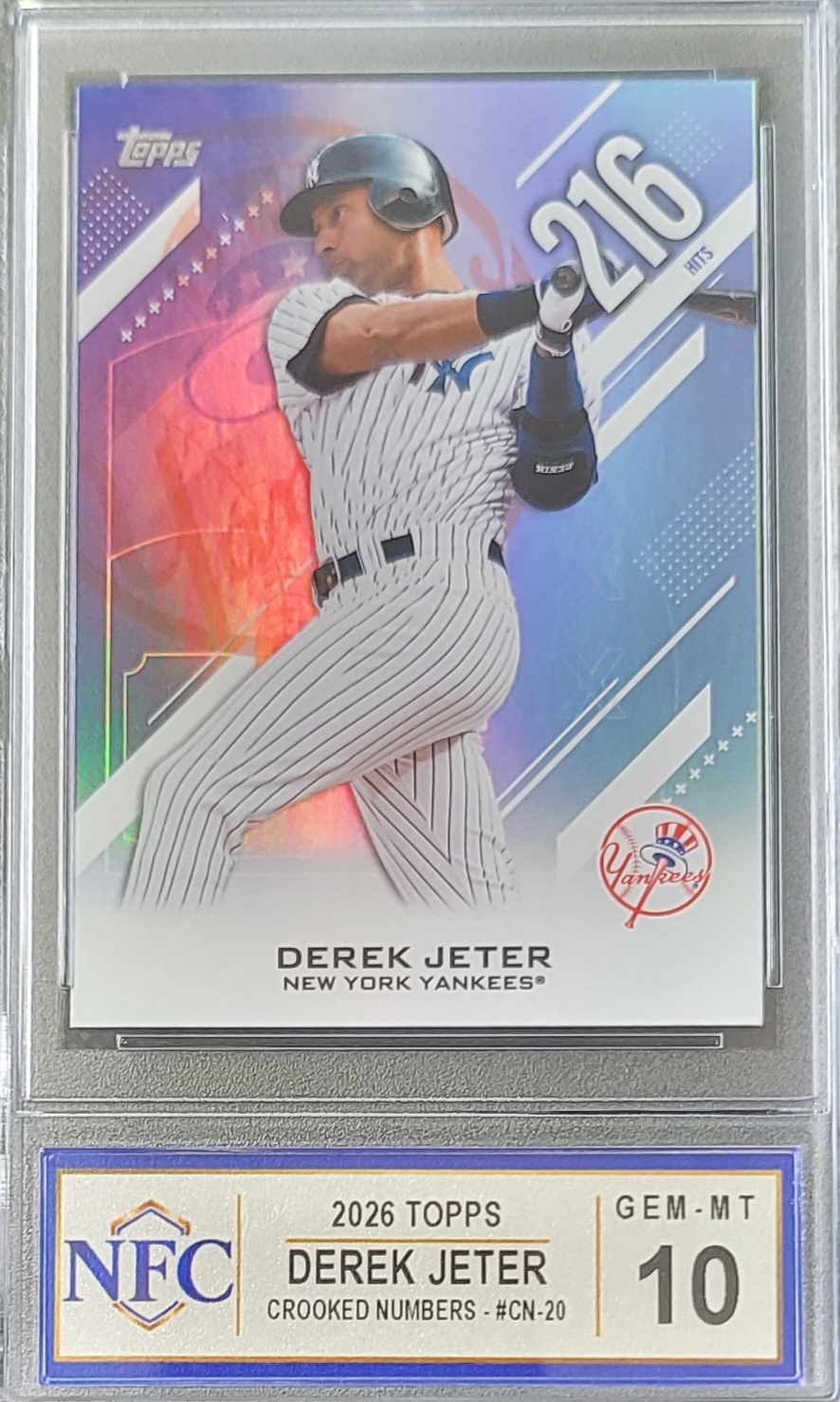 2026 Topps DEREK JETER Graded NFC GEM-MT 10