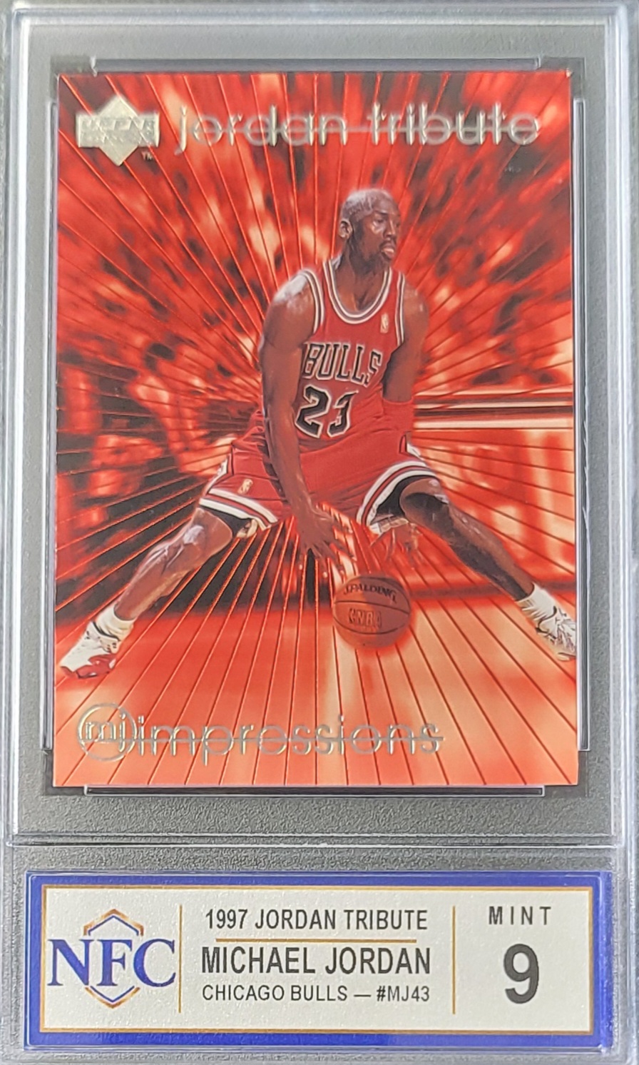 1997 Upper Deck Jordan Tribute Michael Jordan #MJ43 Graded NFC MINT 9