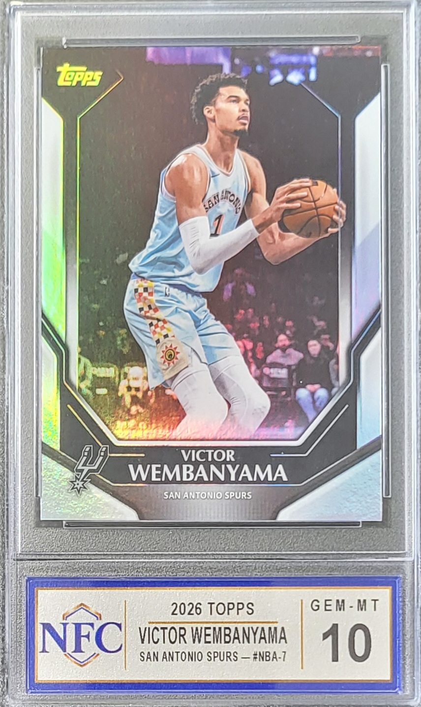 2026 Topps VICTOR WEMBANYAMA #NBA-7 Graded NFC GEM-MT 10