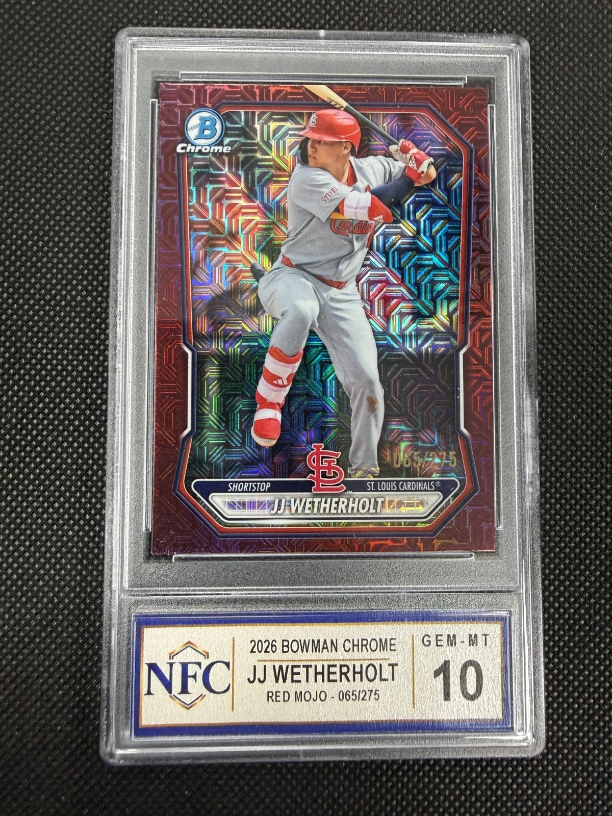 2026 Bowman Chrome JJ WETHERHOLT Graded NFC GEM-MT 10