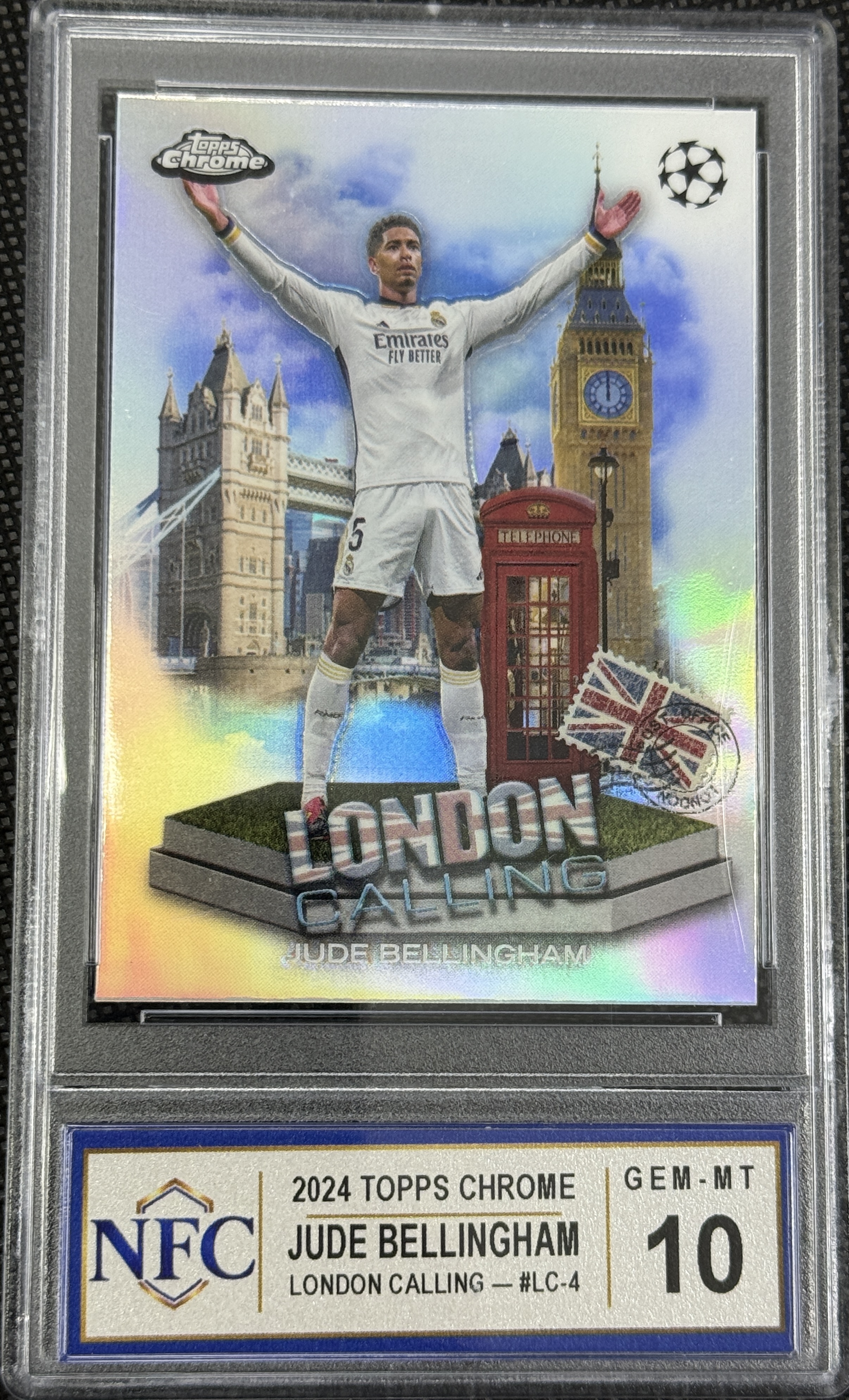 2024 Topps Chrome JUDE BELLINGHAM #LC-4 Graded NFC GEM-MT 10