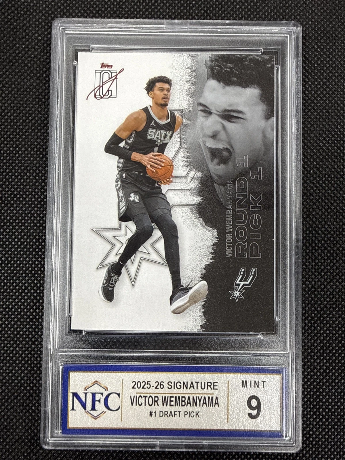 2025 Topps Signature VICTOR WEMBANYAMA #55 Graded NFC MINT 9